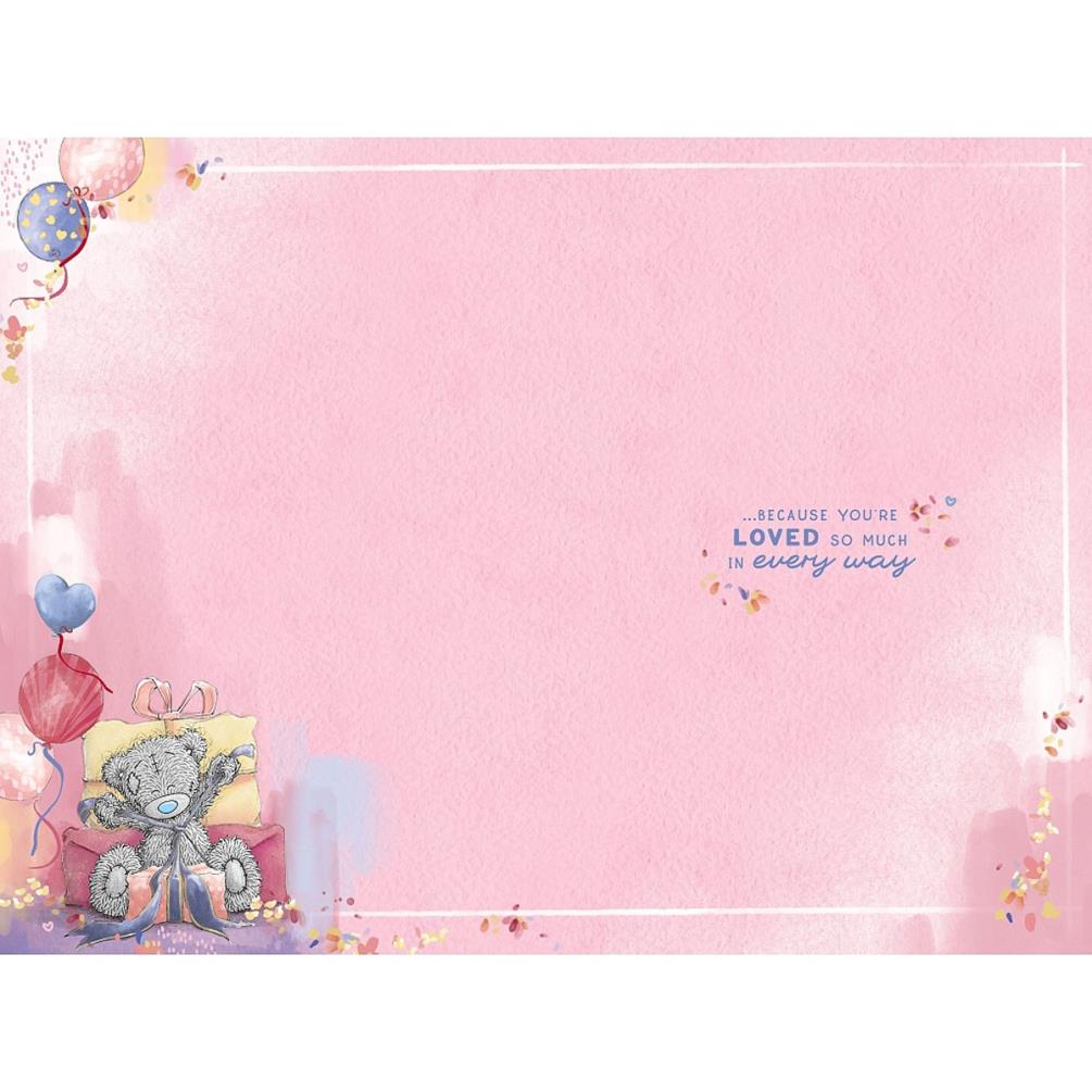 Birthday Wishes Me to You Bear Birthday Card Extra Image 1